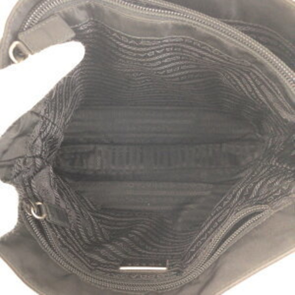 Prada Tessuto Triangular Shoulder Black Nylon Bag - image 7